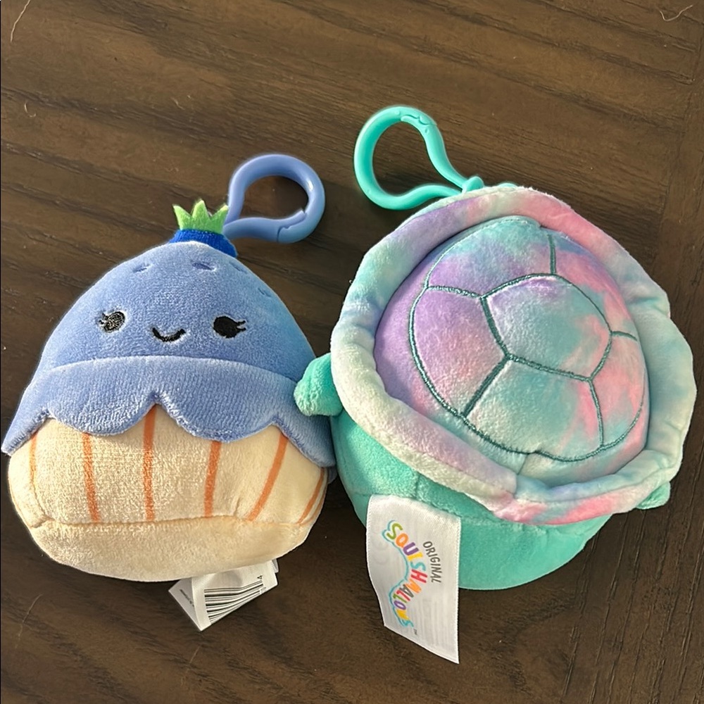 Squishmallows clip-ons Jova and Cascade